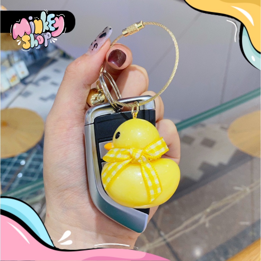 Móc Khóa Đẹp Hình Vịt Cute phụ kiện Túi Xách dễ thương -Minkey