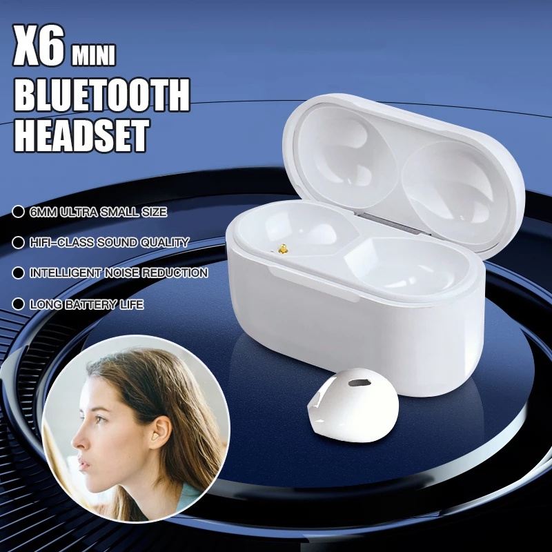 Tai Nghe Bluetooth Không Dây Pro X6 TWS Mini Giảm Tiếng Ồn