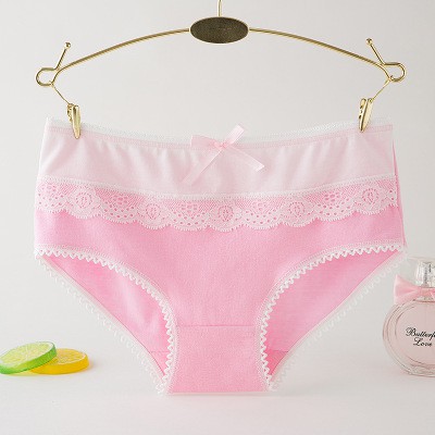 Quần lót cotton điều hòa phối ren QL09