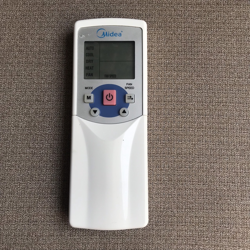 Điều khiển điều hòa midea nắp trượt, Remote máy lạnh midea tím hàng zin