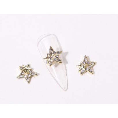 charm nơ tròn trang trí nail