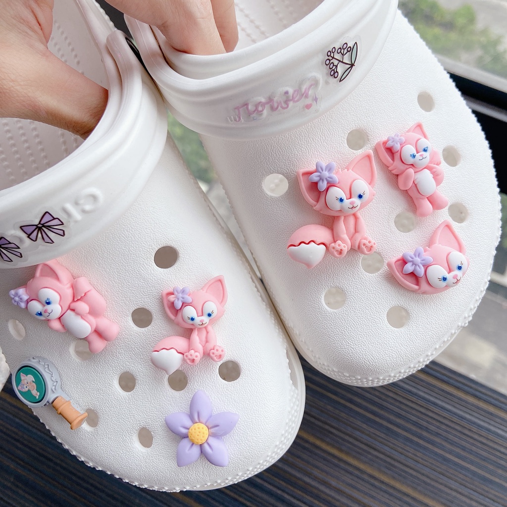 Bộ 7 phụ kiện gắn giày crocs tự làm trang trí thời trang