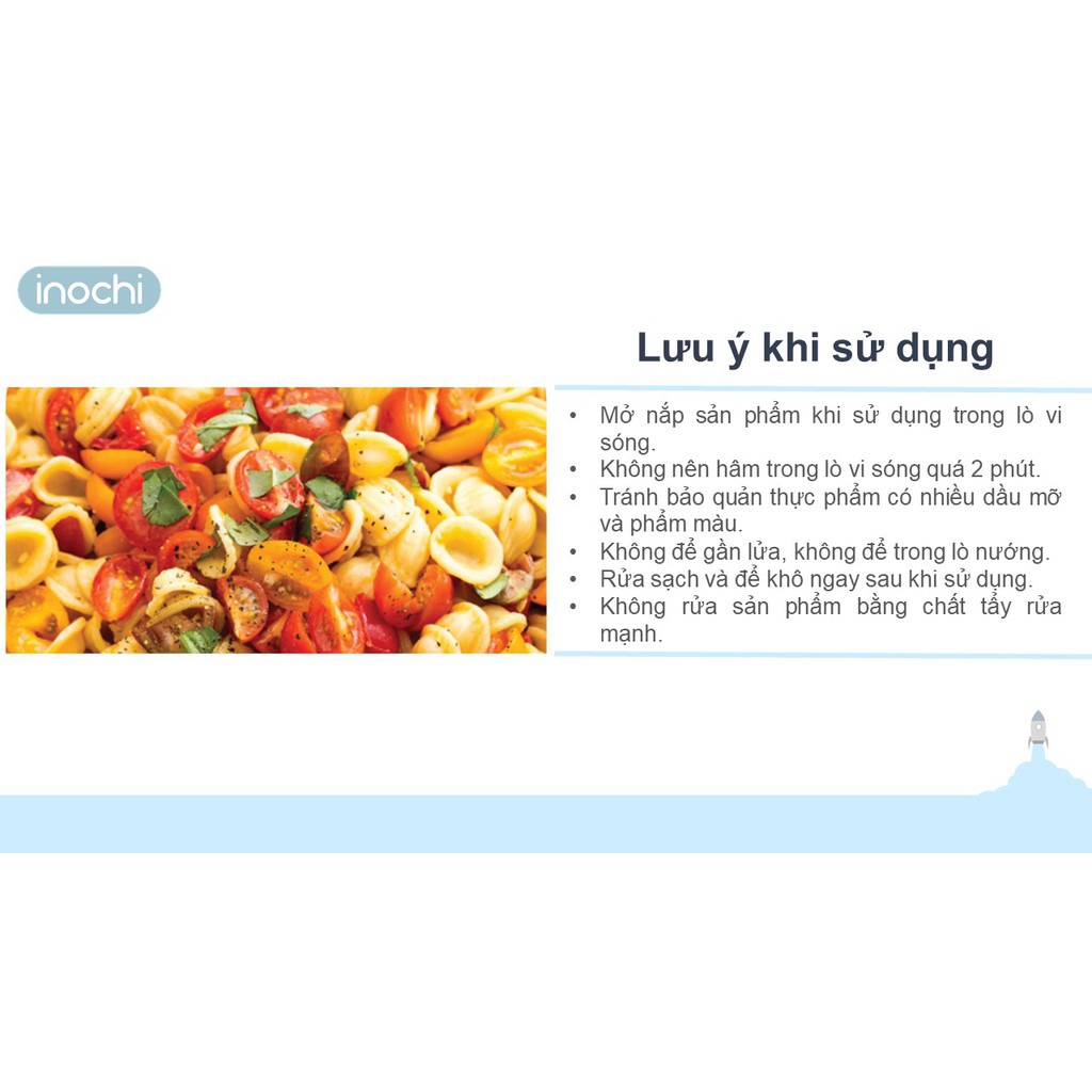Bộ Hộp Đựng Thực Phẩm Hokkaido INOCHI - Hộp Bảo Quản Thức Ăn Để Tủ Lạnh, Dùng Được Trong Lò Vi Sóng