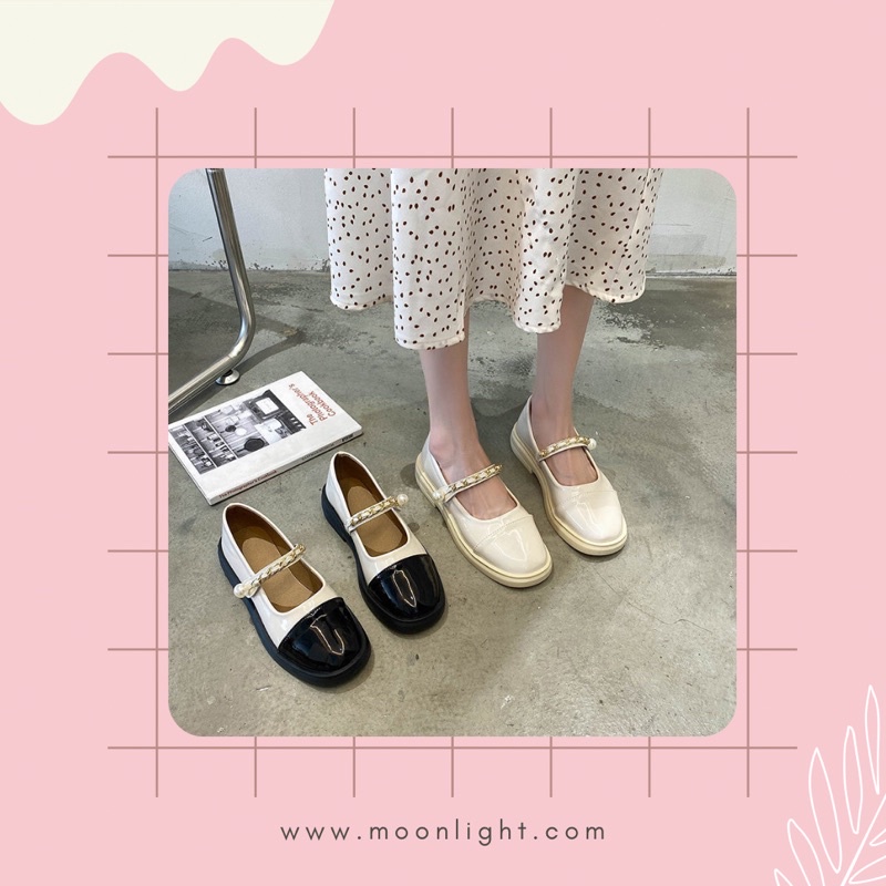 Giày bệt quai dán bánh bèo