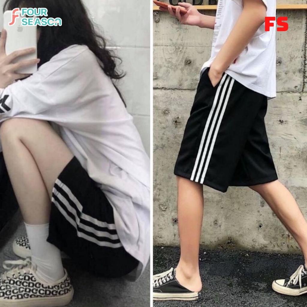 Quần short 3 sọc thể thao BS01 4S nam nữ street style phong cách ulzzang Hàn Quốc chất nỉ