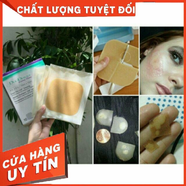 Miếng dán mụn/vết thương hở Duoderm Extrathin 5x20,  10*10 cm