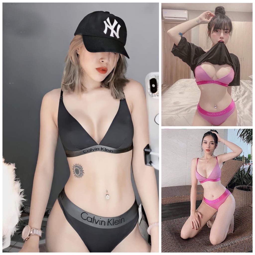 [LOẠI 1 CAO CẤP] Bộ đồ lót CK. cotton 2 dây (có mút và không mút)
