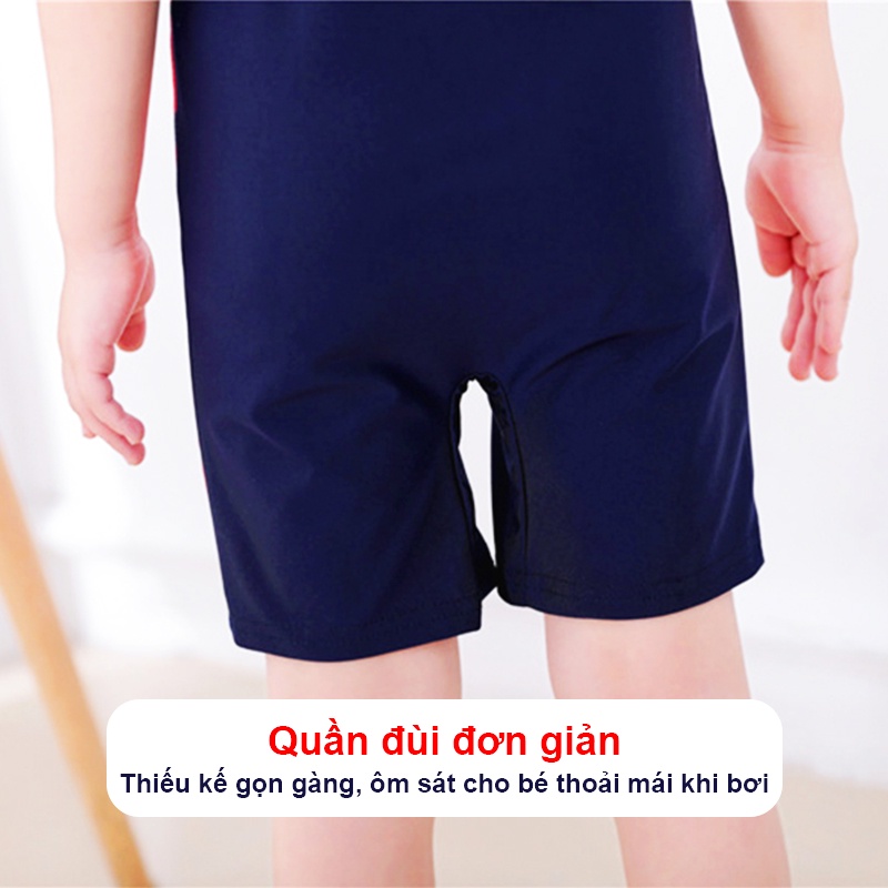 Đồ bơi cho bé trai và bé gái 5-10 tuổi BBShine, Đồ bơi liền thân cho bé hoạt hình nhiều màu - DB013