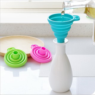 Phễu Gấp Gọn Đa Năng - Phễu Mini Chiết Chất Lỏng/ Mỹ Phẩm / Nước Hoa / Dầu Ăn / Gia Vị, Phễu Chịu Nhiệt Silicon