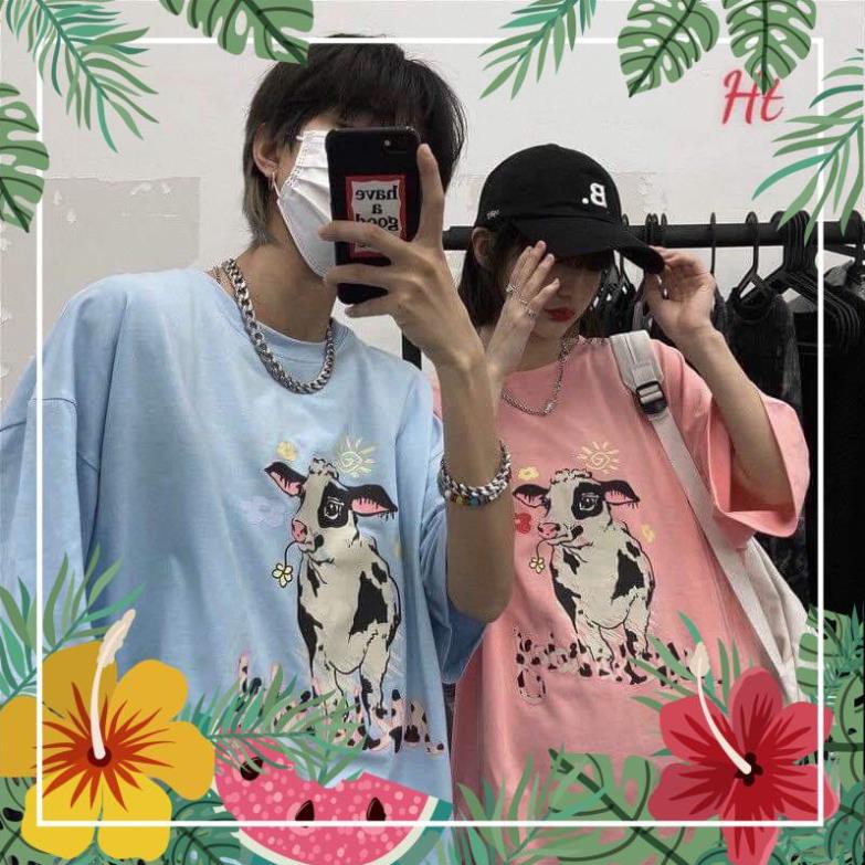 Áo phông 3D bò sữa ngậm hoa H2Q866 ATSHOP CHUYÊN SỈ LẺ THỜI TRANG