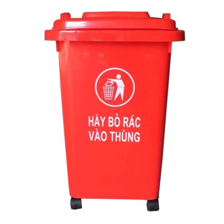 Thùng rác nhựa công cộng 60l, thùng rác nhựa 60l