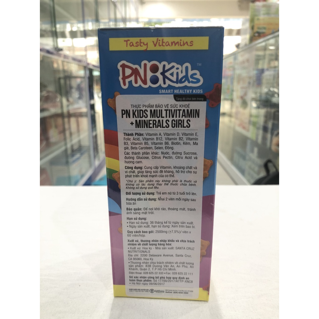 Viên Nhai PN Kids Multivitamin + Minerals For Girls