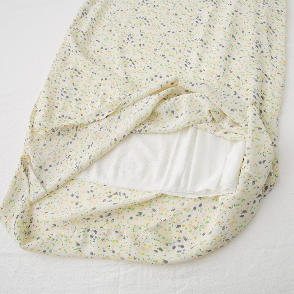 Đầm Ngắn Tay In Hoa Xinh Xắn Theo Phong Cách Hàn Quốc 42445