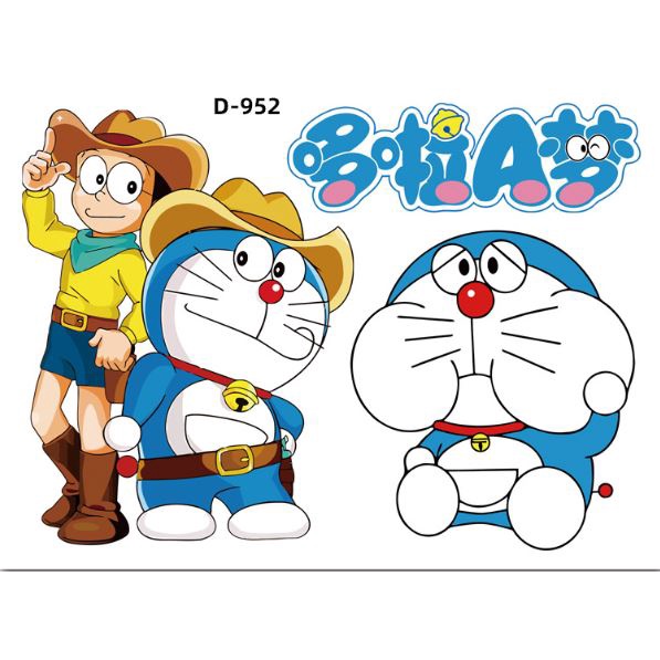 Sticker Dán Trang Trí Xe Hơi Hình Doraemon Đáng Yêu Tự Dính365