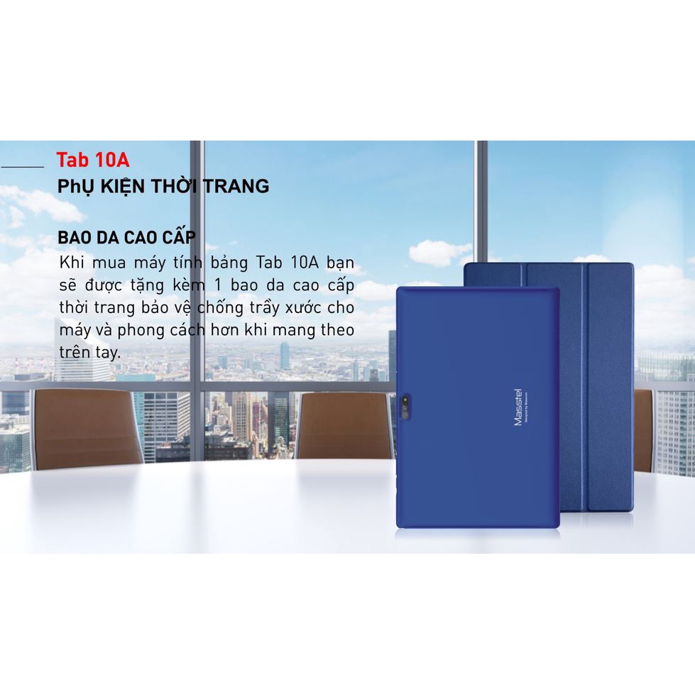 Máy tính bảng Masstel Tab 10A MH 10.1inch Ram 3G Rom 32GB Kết nối 4G ( Tặng kèm bao da) | BigBuy360 - bigbuy360.vn
