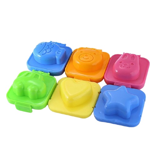 Bộ 6 khuôn nặn cơm Bento, tạo hình trứngcho bé ăn dặm kiểu Nhật No.101703