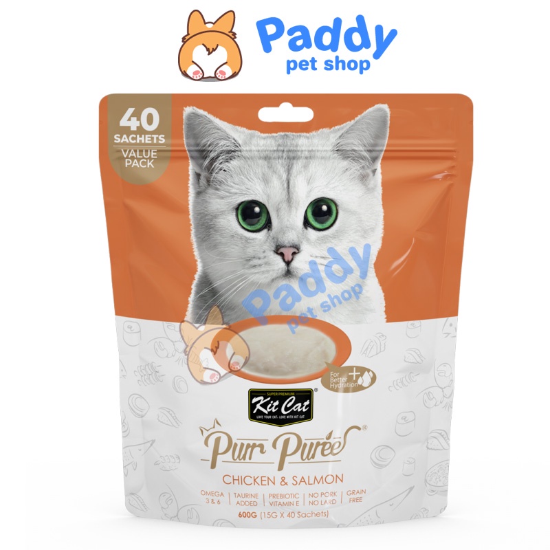 Súp Thưởng Cho Mèo Kit Cat Purr Puree (Túi lớn 40 tuýp)