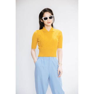 Áo len cổ bẻ tay lỡ Q27 CCHAT