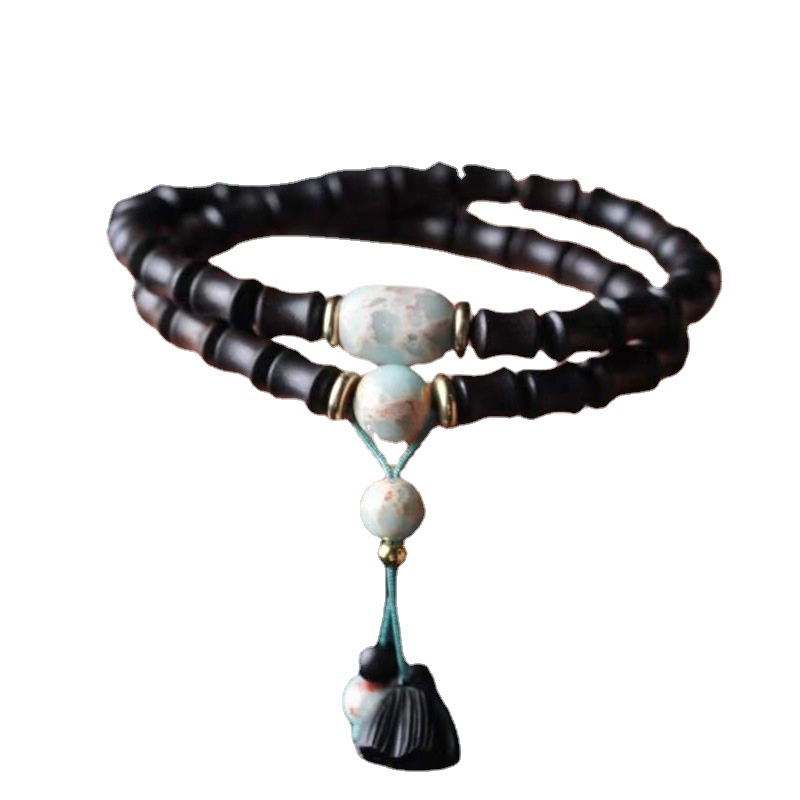 Vòng Đeo Tay Bằng Gỗ Đàn Hương Hai Lớp Cao Cấp