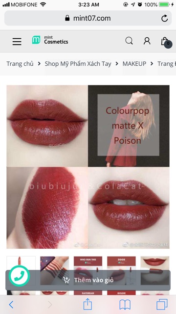 (SALE 30%) Colourpop Lippie Stix