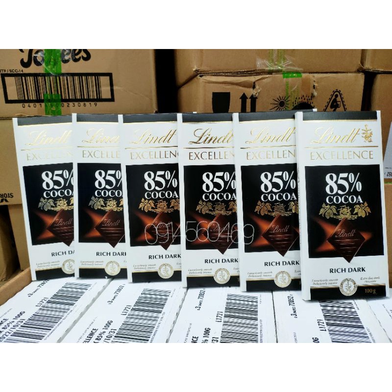 Socola đen đắng Lindt dark 85% thanh 100gr
