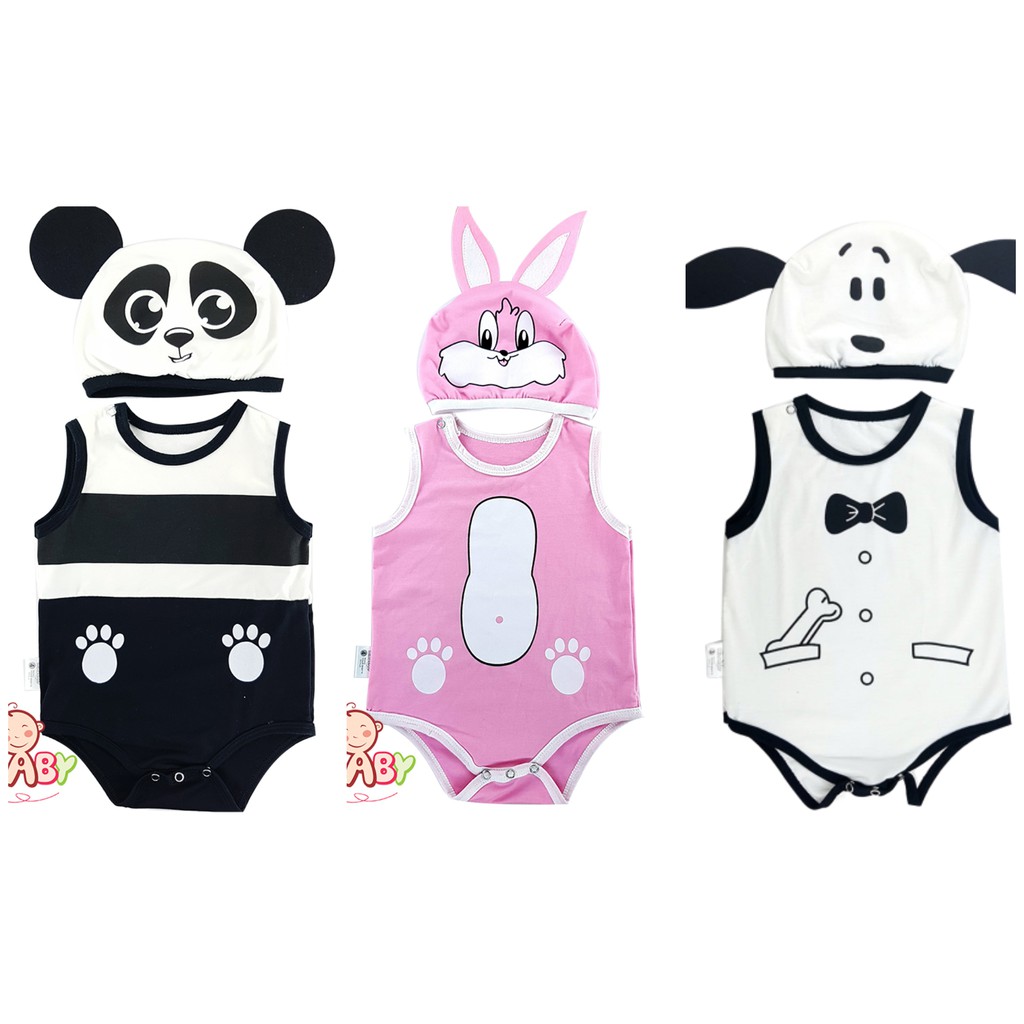 Combo 3 Bộ Bodysuit Hình Thú Cho Bé (Khách Ib Shop để chọn mẫu) - Mihababy