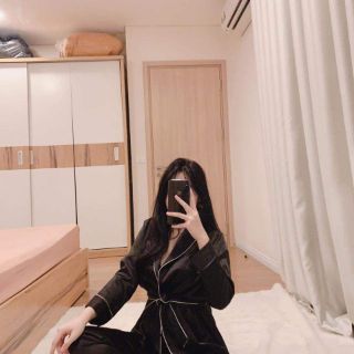 Bộ choàng pijama lụa cao cấp ThT8