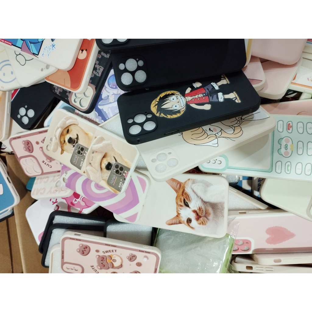 [ XẢ KHO - SALE SỐC ] Ốp iphone ngẫu nhiên siêu đẹp [đồng giá 5k] viền vuông bảo vệ camera đủ mã iphone 6 đến 13 promax