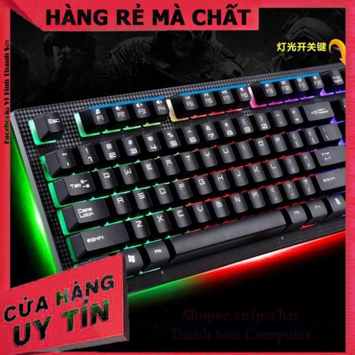 BÀN PHÍM G20 GAME LED 7 MÀU + Tặng lót chuột Logitech - Linh Kiện Phụ Kiện PC Laptop Thanh Sơn