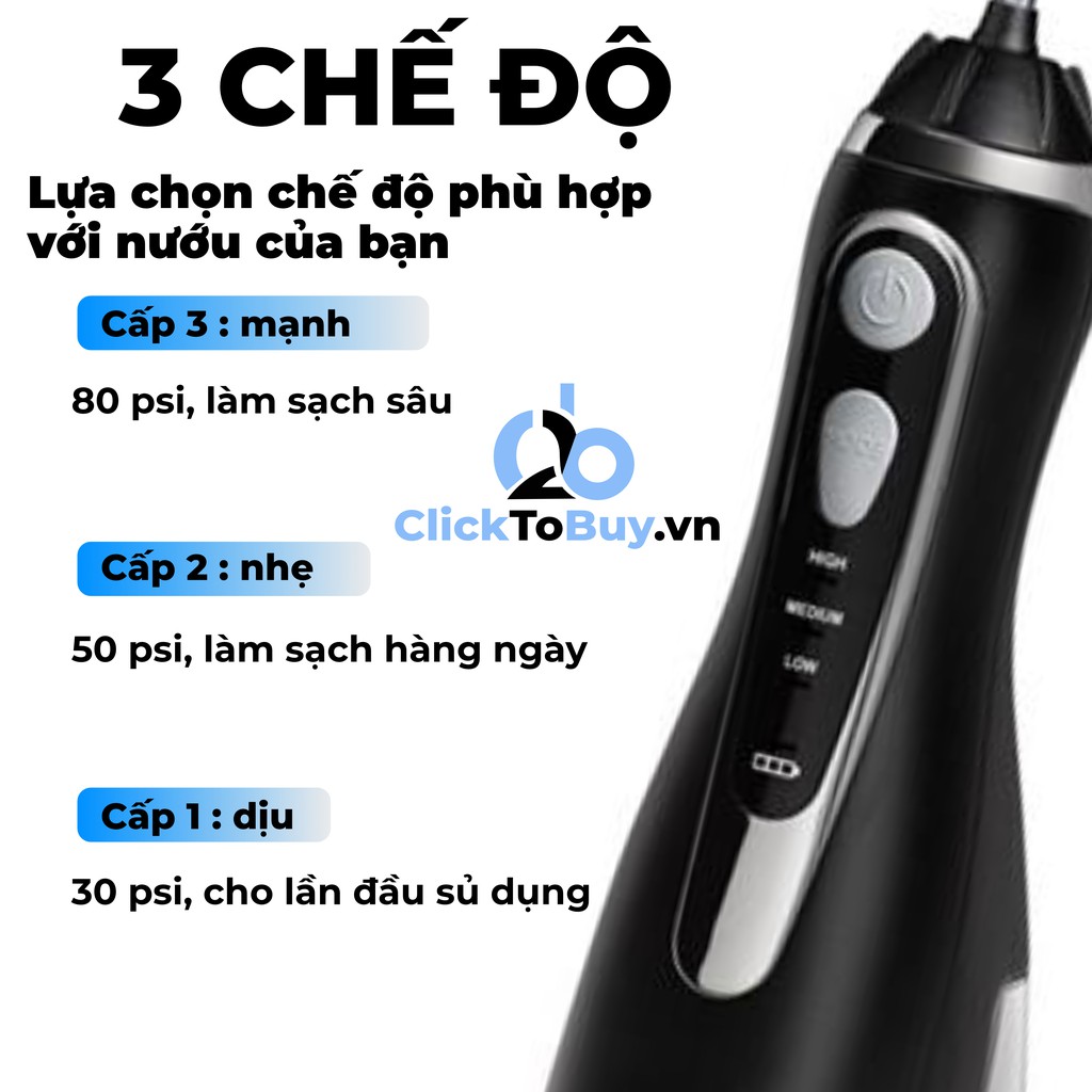 Tăm Nước Waterpik WP 560 562 563 567 569 Cordless, phiên bản cầm tay cao cấp nhất của Waterpik