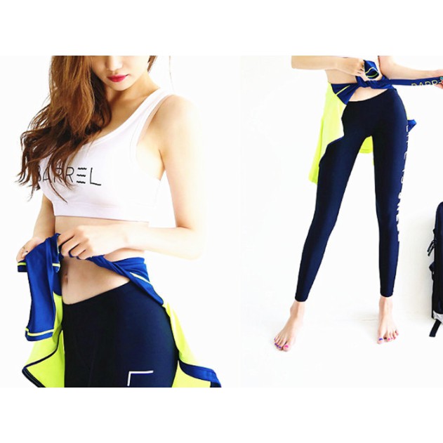 Có sẵn bộ đồ bơi dài tay dài quần xanh | BigBuy360 - bigbuy360.vn