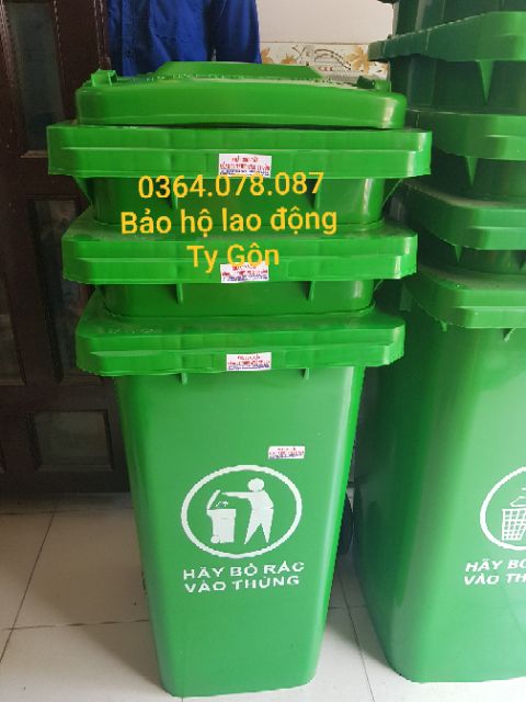 Thùng rác 120L - Nhựa cao cấp HDPE