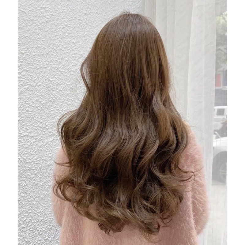 Tóc giả nguyên đầu nữ xoăn không mái đẹp ❤️FREESHIP cả đầu xoăn dài 2 mái bay- mã 2201
