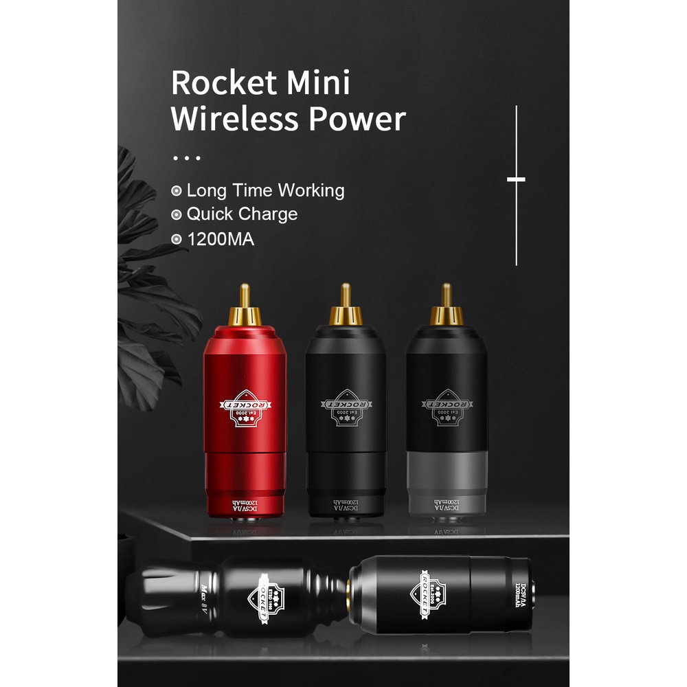 Bộ Máy Xăm Hình Không Dây Mini Giao Diện RCA Phong Cách Nhật Bản