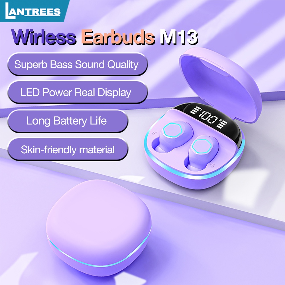 Tai Nghe Bluetooth M13 Tai Nghe Không Dây Bluetooth 5.2 Macaron Tích Hợp Mic Điều Khiển Cảm Ứng Tiếng Ồn