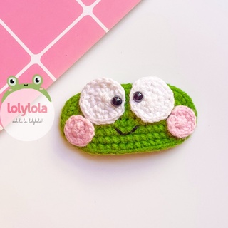 🐸 Kẹp tóc handmade bằng len hình Ếch xanh 🐸