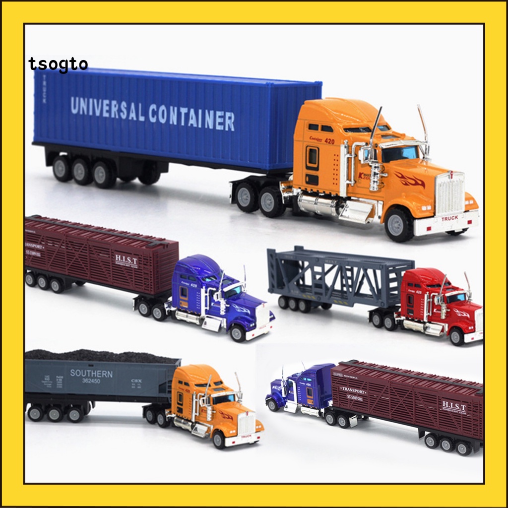 Mô Hình Xe Container Bằng Hợp Kim Không Phai Màu Dành Cho Người Lớn