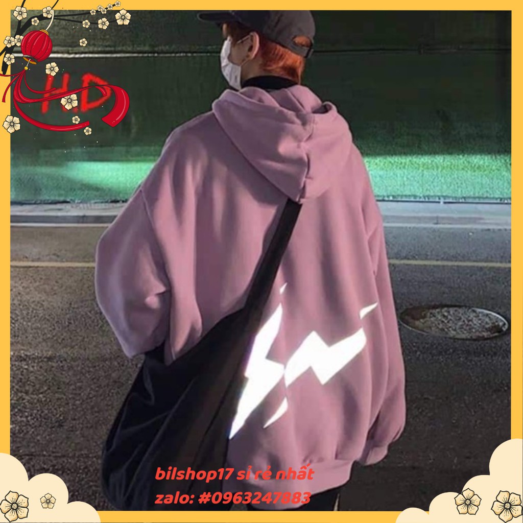 Áo hoodie tia sét phản quang HDN075