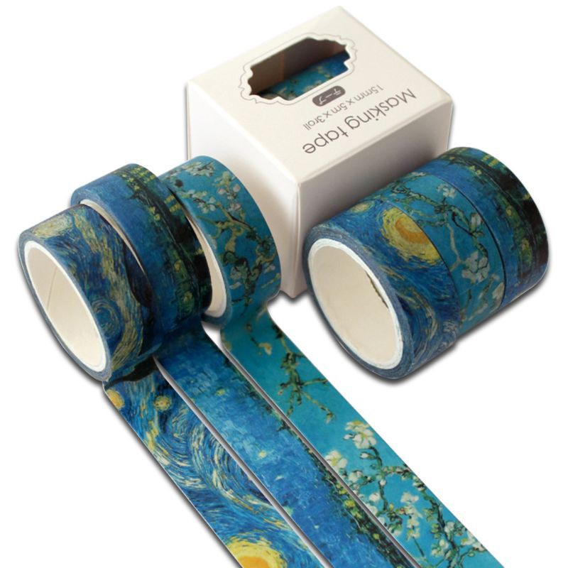 Set 3 Cuộn Băng Dính Washi Trang Trí Dễ Thương