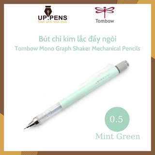 Bút chì bấm kim lắc đẩy ngòi Tombow Mono Graph Shaker Mechanical Pencil – 0.5mm – Mint Green