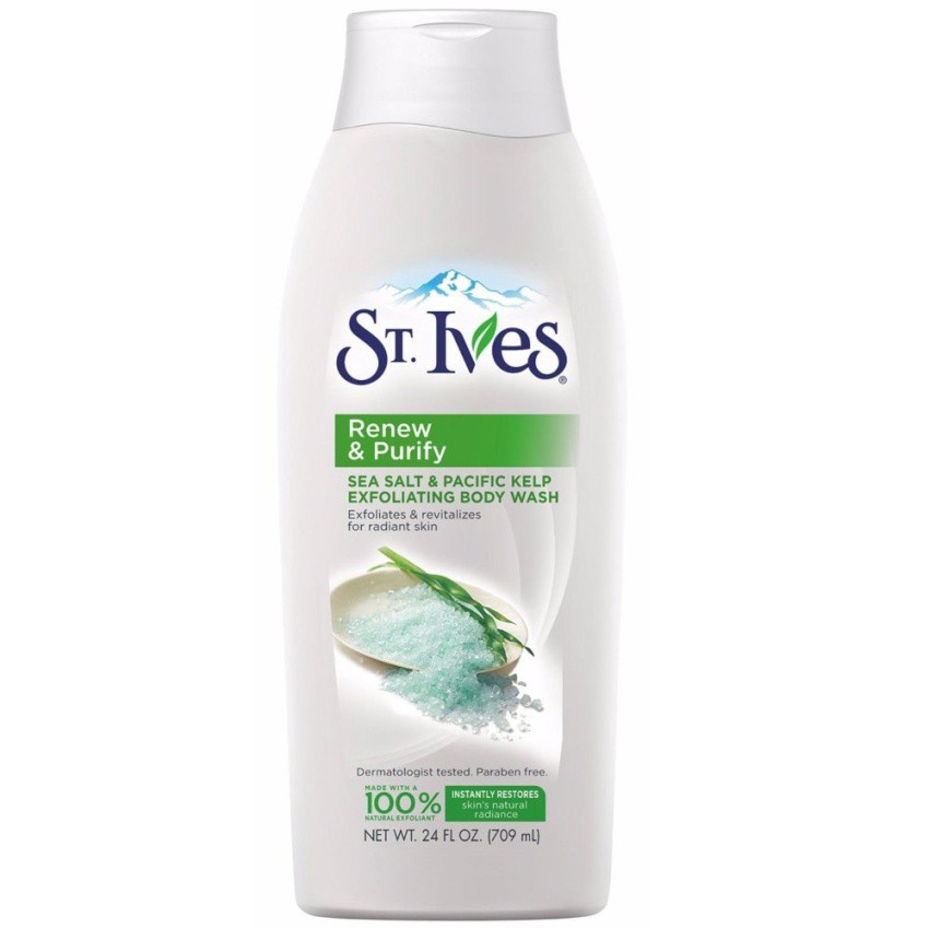 Sữa Tắm Muối Biển St. Ives Purifying Sea Salt Body Wash 709ml (Mỹ)