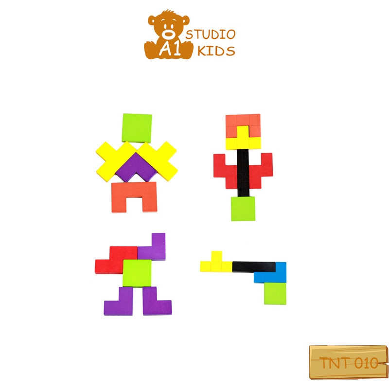 Đồ chơi cho bé Xếp Hình Thông Minh Phát Triển Tư Duy - Bộ Tetris lắp ráp giải trí