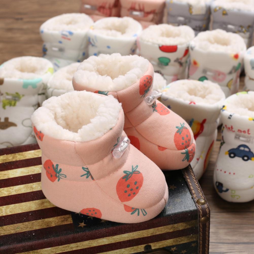 Giày tập đi chống trượt hoạ tiết hoạt hình cho bé