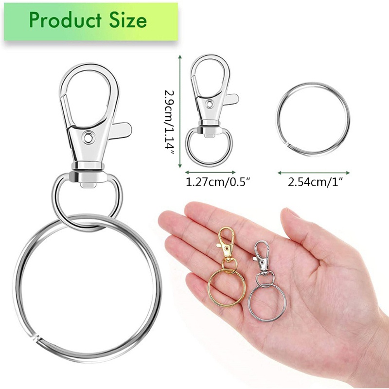 Set 120 Móc Càng Cua Bằng Hợp Kim Dùng Làm Đồ Trang Sức Thủ Công Diy