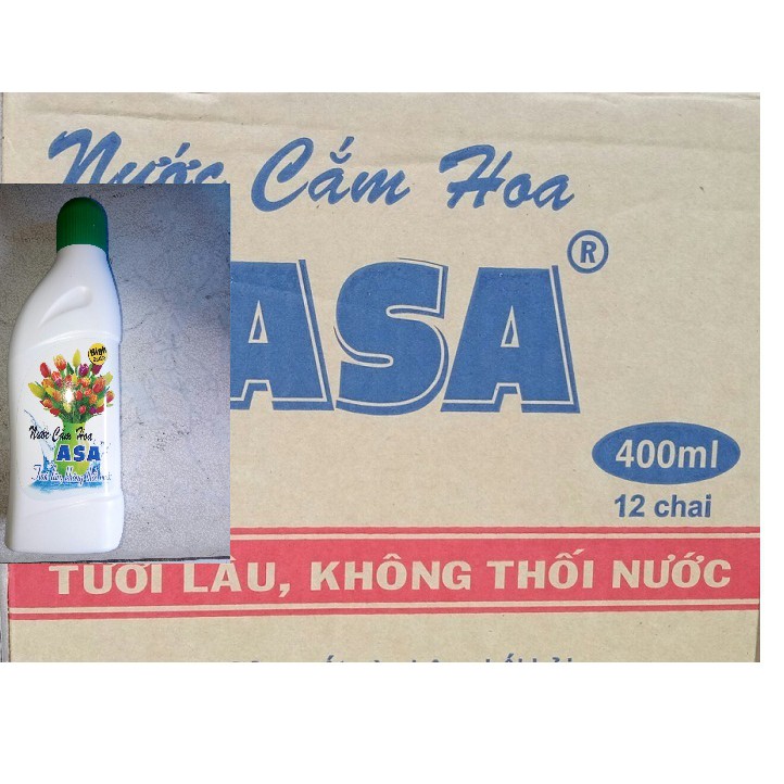 Thùng Nước cắm hoa giữ tươi lâu ASA 400 ml (12 chai)