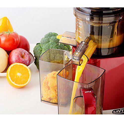 Máy Ép Chậm Hoa Quả Trái Cây SATVM Màu Đỏ