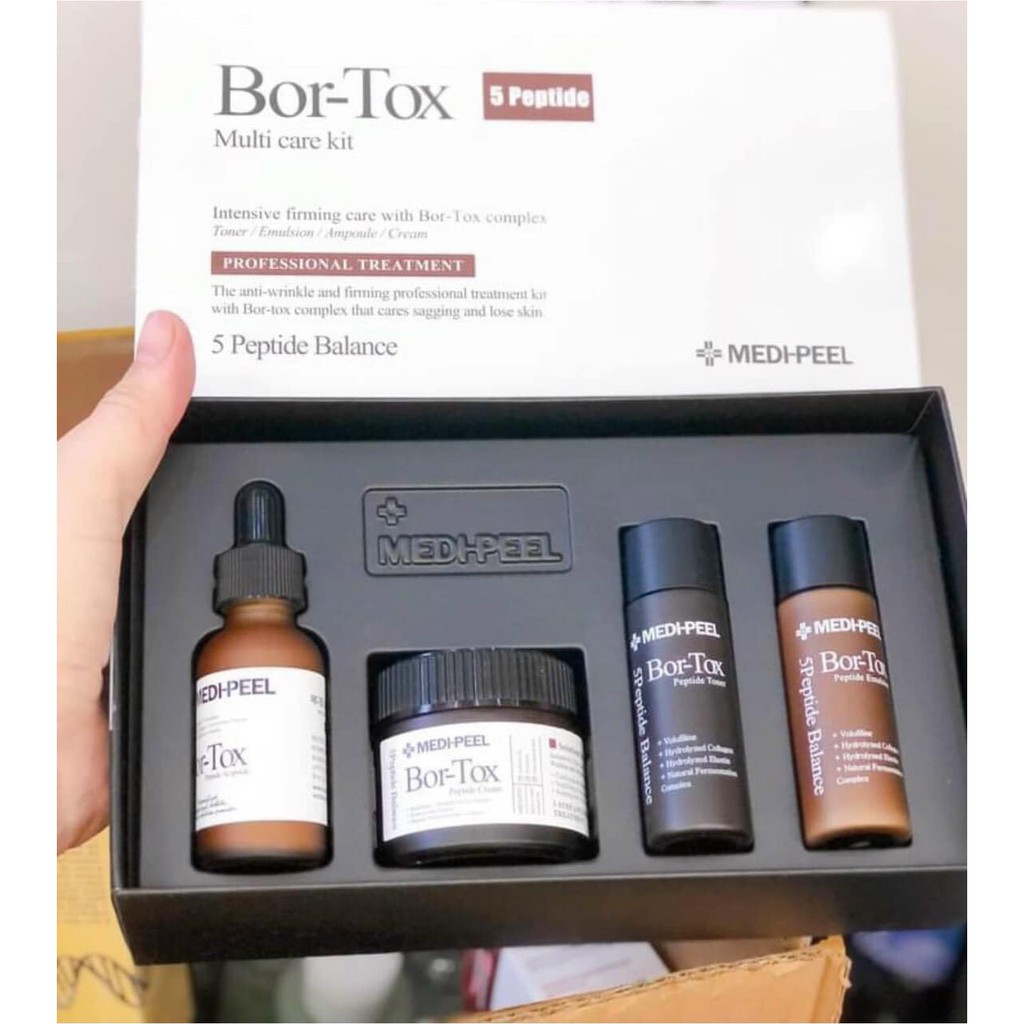 [CHUẨN AUTH] Set Medi-Peel Bor-Tox 4 món căng bóng da –Se khít lỗ chân long- Trẻ hóa da cực đỉnh