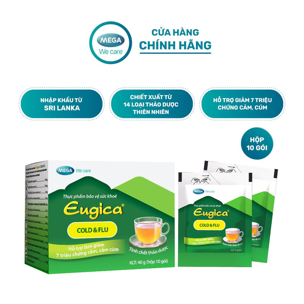 Tinh chất thảo dược hỗ trợ giảm 7 triệu chứng cảm cúm EUGICA COLD & FLU
