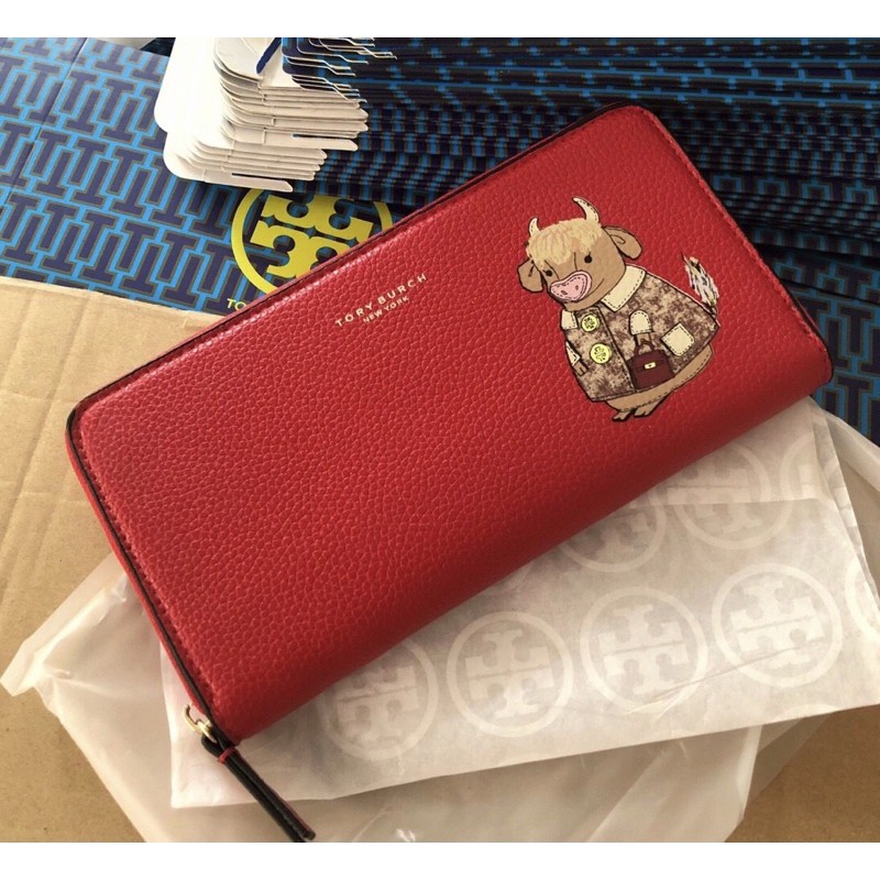 Ví Tory Ox Da thật