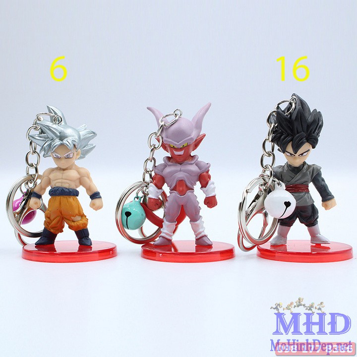 [MHĐ] Set Figure Bộ mô hình Móc khóa Chibi 7 viên ngọc rồng Dragon Ball - 21 nhân vật